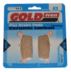 ЗАДНИЕ ТОРМОЗНЫЕ КОЛОДКИ GOLD FREN K5