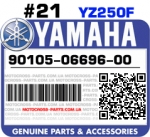 90105-06696-00 YAMAHA YZ250F