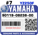 90119-08238-00 YAMAHA YZ250F
