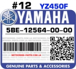 5BE-12564-00-00 YAMAHA YZ450F