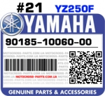 90185-10060-00 YAMAHA YZ250F