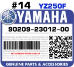 90209-23012-00 YAMAHA YZ250F