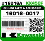 16016-0017 KAWASAKI KX450F