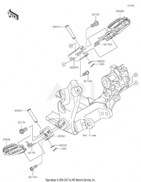 ПОДНОЖКИ KX450F 2020