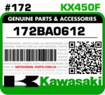 172BA0612 KAWASAKI KX450F