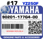 90201-177G4-00 YAMAHA YZ250F