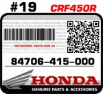 84706-415-000 HONDA CRF450R
