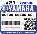 90105-06696-00 YAMAHA YZ450F