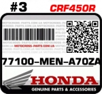 77100-MEN-A70ZA HONDA CRF450R