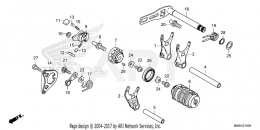 МЕХАНИЗМ ПЕРЕКЛЮЧЕНИЯ СКОРОСТЕЙ CRF450R 2022