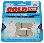 ПЕРЕДНИЕ ТОРМОЗНЫЕ КОЛОДКИ GOLD FREN K5