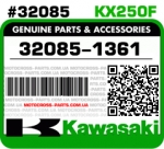 32085-1361 KAWASAKI KX250F