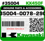 35004-0078-290 KAWASAKI KX450F