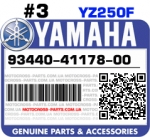 93440-41178-00 YAMAHA YZ250F