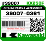 39007-0361 KAWASAKI KX250F
