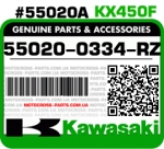 55020-0334-RZ KAWASAKI KX450F
