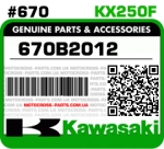 670B2012 KAWASAKI KX250F