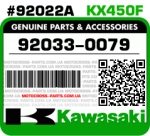 92033-0079 KAWASAKI KX450F