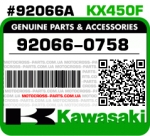 92066-0758 KAWASAKI KX450F