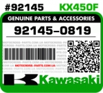92145-0819 KAWASAKI KX450F