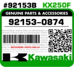 92153-0874 KAWASAKI KX250F