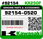 92154-0520 KAWASAKI KX250F