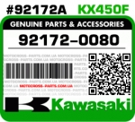 92172-0080 KAWASAKI KX450F