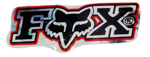 Наклейка Fox ― MOTOCROSS-PARTS.COM.UA
