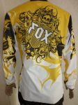 Футболка FOX ENCORE WHITE YELLOW #4 ― MOTOCROSS-PARTS.COM.UA
